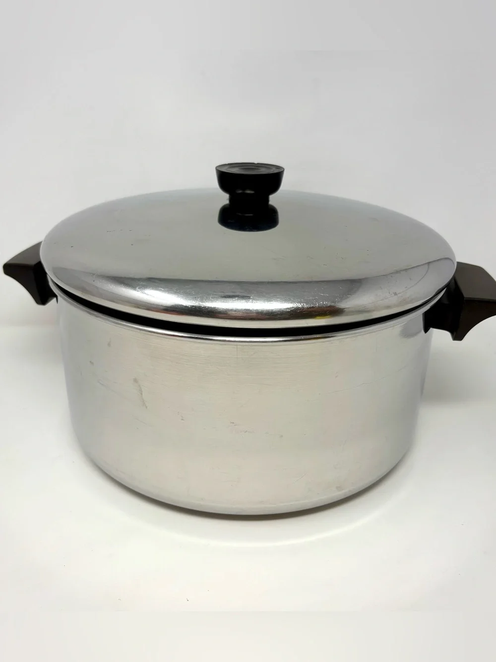 Revere Ware Stainless Steel 6 Qt Quart Stock Pot w/ Lid Tri Ply Bottom Vintage